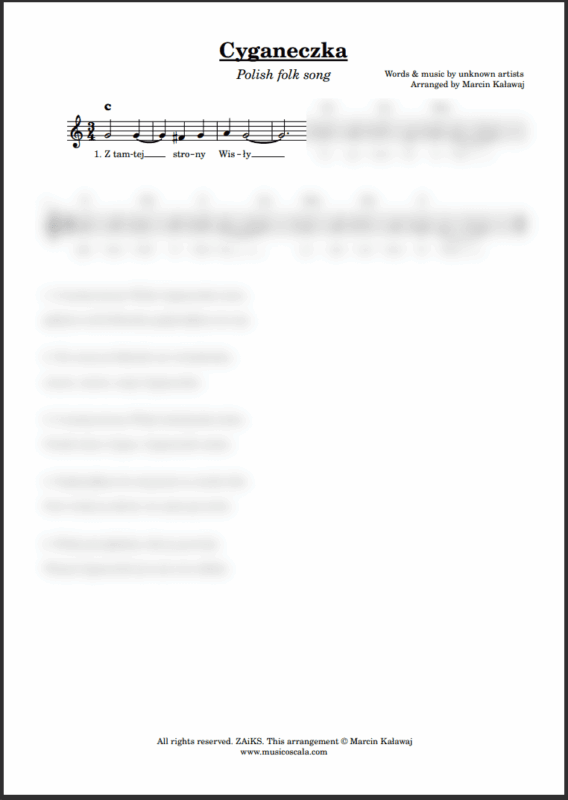 Z tamtej strony Wisły nuty pdf