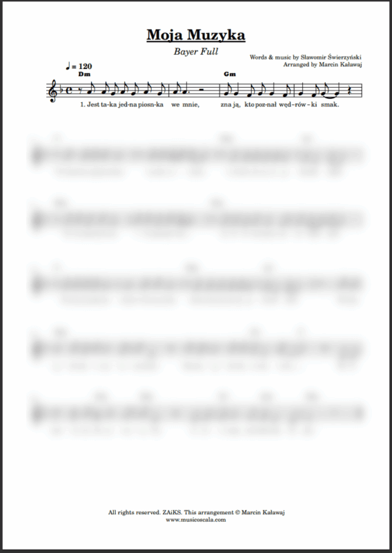 Moja muzyka nuty pdf
