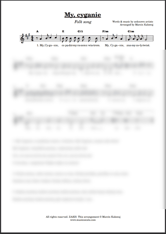 My cyganie nuty pdf