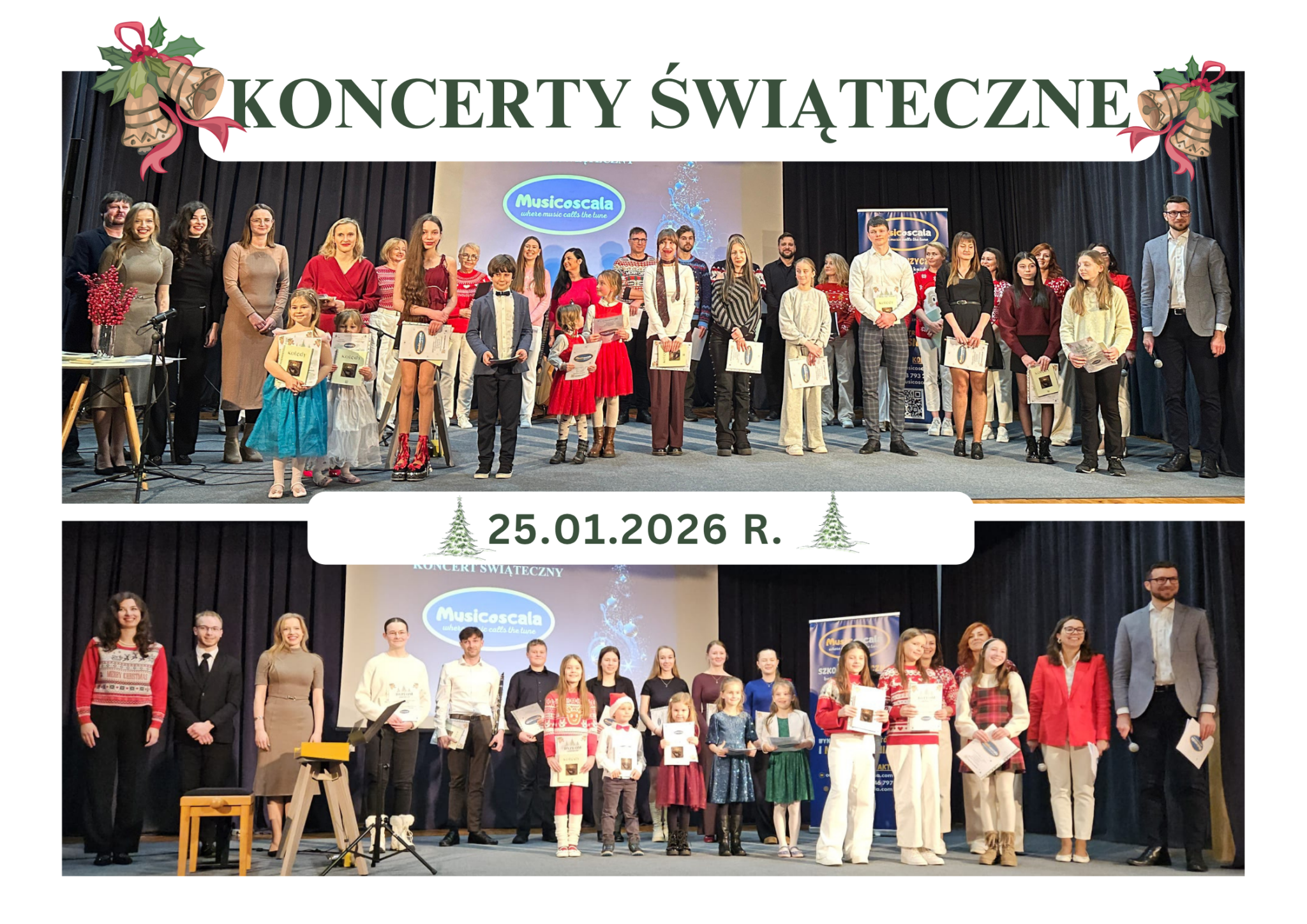 Read more about the article Koncerty świąteczne szkoły muzycznej MUSICOSCALA | 25.01.2026 r.